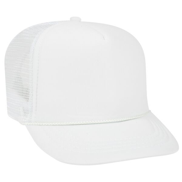 YOUTH POLYESTER FOAM HIGH CROWN GOLF STYLE MESH BACK CAPS Thumbnail